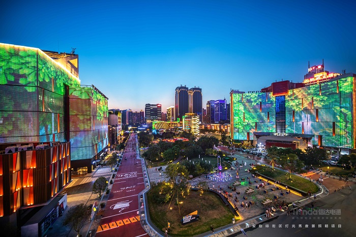 西安咖啡街區-樓梯聯動