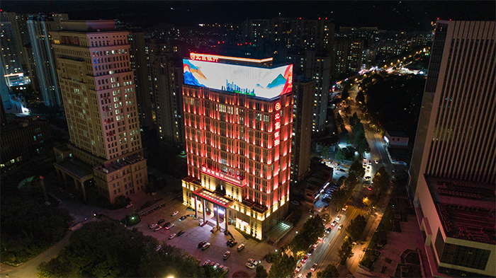 北京銀行濟南分行樓體亮化工程-信達電通